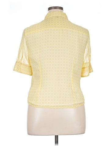 AK Anne Klein Short Sleeve Silk Top (view 2)