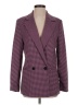 MNG Houndstooth Burgundy Blazer Size S - photo 1