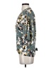 West Kei 100% Polyester Floral Teal Short Sleeve Blouse Size S - photo 5