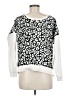 b.p. Collections Animal Print White Sweatshirt Size M - photo 2