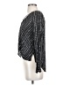 Silence and Noise Polka Dots Black Silver Long Sleeve Blouse Size S - photo 5