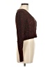 Topshop Brown Long Sleeve Top Size 6 - photo 4