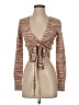 Intermix Brown Long Sleeve Top Size P (petite) - photo 1