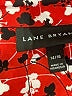 Lane Bryant 100% Polyester Floral Red Long Sleeve Blouse Size 14 - 16 Plus - photo 7