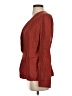 Lafayette 148 New York 100% Linen Orange Red Blazer Size 4 - photo 5