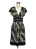 BCBGMAXAZRIA Print Blue Cocktail Dress Size M - photo 1