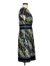 BCBGMAXAZRIA Print Blue Cocktail Dress Size M - photo 4