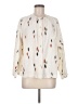Per Una 100% Cotton Ivory Long Sleeve Blouse Size 6 - photo 1