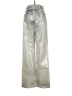 Zara Metallic Silver Jeans Size 0 - photo 2