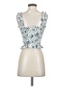 Petersyn 100% Cotton Blue Sleeveless Top Size XS - photo 2