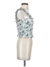 Petersyn 100% Cotton Blue Sleeveless Top Size XS - photo 4