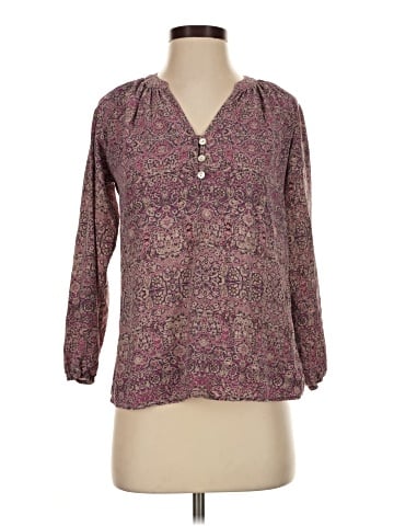Max Studio 3/4 Sleeve Silk Top (view 1)