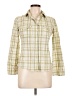 Active Basic Plaid Green Long Sleeve Button-Down Shirt Size L - photo 1