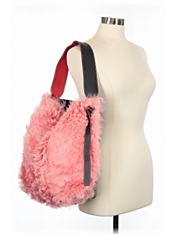 Céline Leather and Shearling Cabas Tote (view 2)