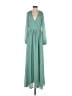 Lulus 100% Polyester Solid Green Casual Dress Size XS - photo 1
