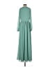 Lulus 100% Polyester Solid Green Casual Dress Size XS - photo 2