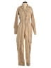 Express Solid Tan Jumpsuit Size 4 - photo 1