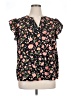 Unbranded Black Short Sleeve Blouse Size 1X - photo 1