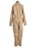 Express Solid Tan Jumpsuit Size 4 - photo 2
