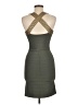 Bebe Solid Gray Cocktail Dress Size M - photo 2