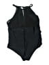 Unbranded Solid Black One Piece Swimsuit Size 20W - photo 2