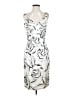 Mica Graphic Silver Cocktail Dress Size 4 - photo 1