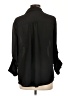 Maurices Black 3/4 Sleeve Button-Down Shirt Size L - photo 2