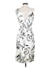 Mica Graphic Silver Cocktail Dress Size 4 - photo 2