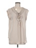 Daniel Rainn 100% Polyester Ivory Sleeveless Blouse Size M - photo 1