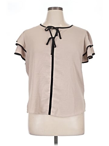 Adrianna Papell Short Sleeve Blouse (view 1)