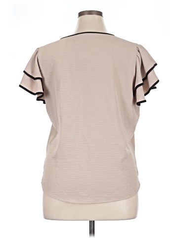 Adrianna Papell Short Sleeve Blouse (view 2)