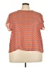 Spin 100% Polyester Orange Short Sleeve Top Size 3X (estimated) - photo 1