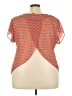 Spin 100% Polyester Orange Short Sleeve Top Size 3X (estimated) - photo 2