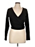 Susana Monaco Black Long Sleeve Top Size L - photo 1