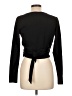 Susana Monaco Black Long Sleeve Top Size L - photo 2