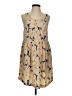 Club Monaco 100% Polyester Graphic Tan Cocktail Dress Size 0 - photo 1