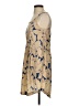 Club Monaco 100% Polyester Graphic Tan Cocktail Dress Size 0 - photo 5