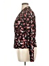 Banana Republic Floral Black Long Sleeve Blouse Size XL - photo 5