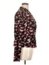 Banana Republic Floral Black Long Sleeve Blouse Size XL - photo 4