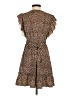 Unbranded Animal Print Brown Casual Dress Size XS - photo 2