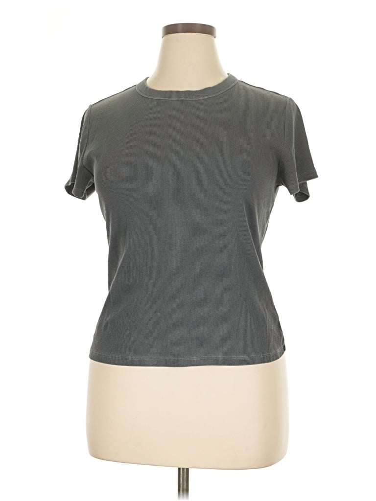 Pre-owned Old Navy Short Sleeve T-shirt In Gray