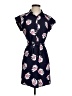 Express Outlet 100% Polyester Tropical Blue Casual Dress Size XS - photo 1