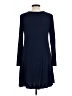 Lush 100% Rayon Solid Blue Casual Dress Size L - photo 2