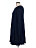 Lush 100% Rayon Solid Blue Casual Dress Size L - photo 5