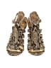 Coach Animal Print Gold Tan Sandals Size 8 - photo 2