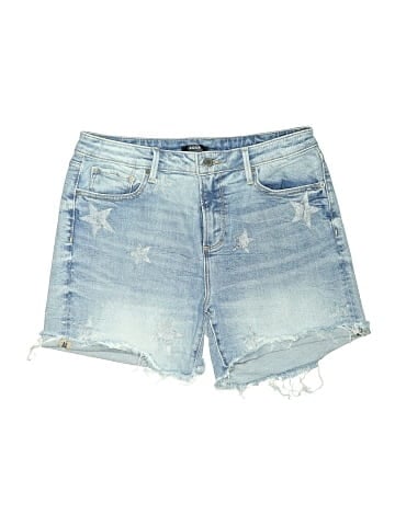 Aqua Denim Shorts (view 1)