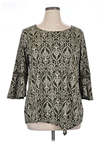Notations 3/4 Sleeve Blouse (view 1)