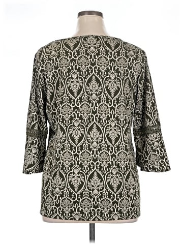Notations 3/4 Sleeve Blouse (view 2)