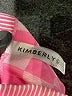 Kimberly C. Checkered-gingham Pink Board Shorts Size S - photo 3