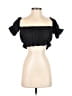 Shein Black Short Sleeve Top Size XS - photo 1